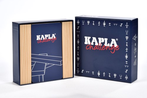 Kapla set di costruzione - KAPLA Challenge Italiano 12 carte sfida 16 tavolette naturali-3
