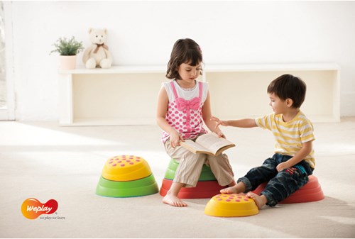 Eduplay gioco di equilibrio Rainbow Riverstones - set di pietre colorate-3