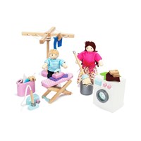 Le Toy Van casa delle bambole set lavanderia in legno - giocattolo FSC 100%-3