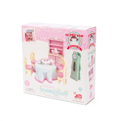 Le Toy Van sala da pranzo casa delle bambole Daisylane set mobili in legno FSC 100%-2