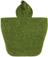 Trixie poncho bambini Mr. Dino - morbido accappatoio cotone verde-2