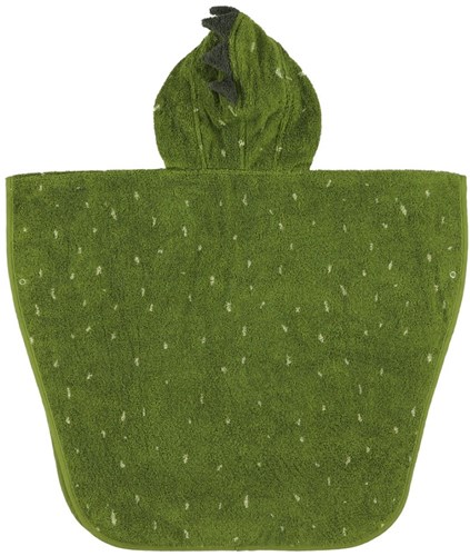 Trixie poncho bambini Mr. Dino - morbido accappatoio cotone verde-2