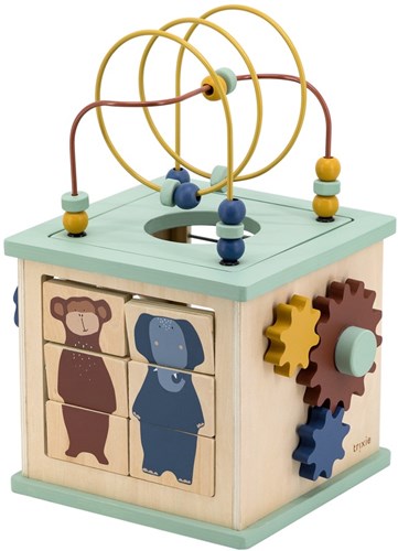 Trixie cubo attività in legno 5-in-1 - giocattolo educativo da 1 anno-2