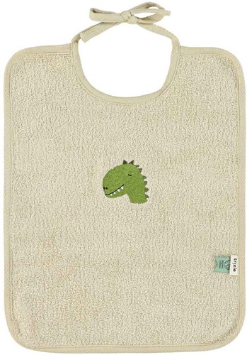 Trixie bavaglino XL 2-pack - grandi bavaglini per bambini cotone biologico dinosauro-2