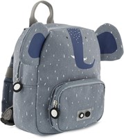 Trixie zaino blu - borsa scuola piccola Mrs. Elephant idrorepellente-2