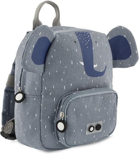 Trixie zaino blu - borsa scuola piccola Mrs. Elephant idrorepellente-2