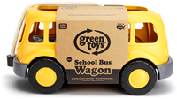 Green Toys scuolabus giocattolo - bus ecologico con manico in corda-2