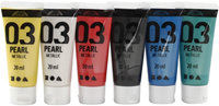 A-Color set colori acrilici metallici 6x20 ml per pittura creativa