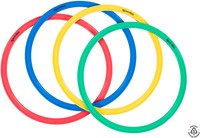 Spordas cerchi piatti resistenti set da 4 per giochi all’aperto