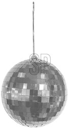 Home & Styling palla di Natale palla specchio 15cm argento decorazione festa