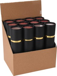 Home & Styling fiammiferi tubo lusso nero/oro 20cm fiammiferi lunghi