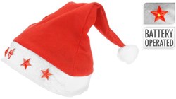 Kerstmuts met 5 ster verlichting