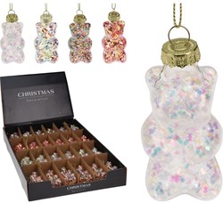 Home & Styling decorazione natalizia in vetro orsetto gommoso 7cm