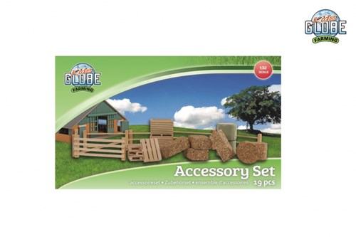 Kids GLOBE set accessori fattoria 19 pezzi scala 1:32 giocattolo-2