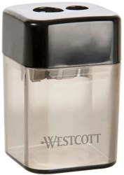 Westcott Puntenslijper dubbel zwart