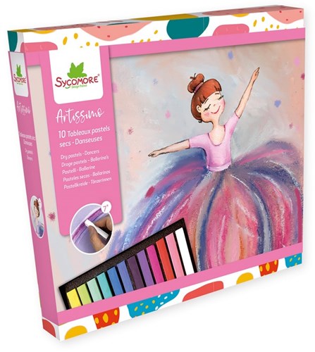 Sycomore giocattolo creativo gessetti pastello ballerine 7 anni+