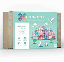 Connetix Piastrelle Magnetiche Pastello Creative 120 Pezzi