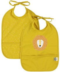 Trixie bavaglino 2 pezzi lavabile - Mr. Lion - impermeabile e giallo