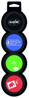 Aladine set di tamponi inchiostro bambini nero blu verde rosso