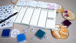 Aladine set timbri bullet journal attività - timbri creativi in gommapiuma