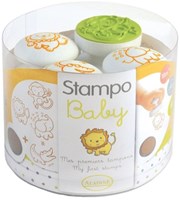 Aladine set timbri baby animali savana - set creativo per bambini
