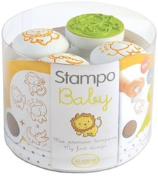 Aladine set timbri baby animali savana - set creativo per bambini