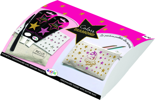 Aladine set creativa astuccio decorare unicorno DIY glitter scuola