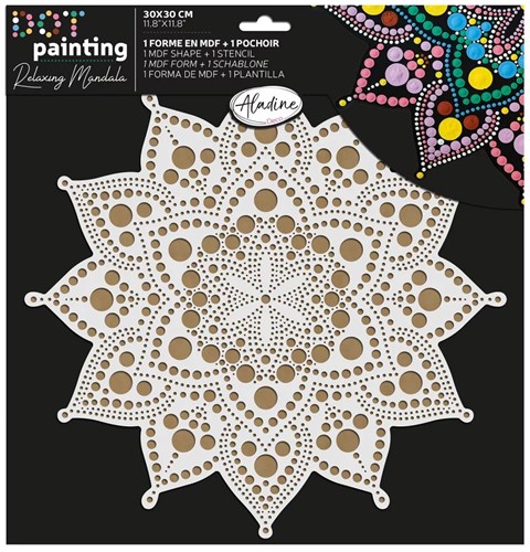 Aladine pittura mandala dot painting set 30 cm giocattolo creativo
