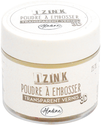 Aladine polvere da embossing 25 ml clear high - materiale per hobby creativi