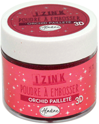 Aladine polvere da embossing 25 ml orchid glitter per il fai da te