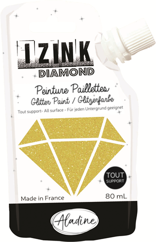 Aladine vernice glitter Izink Diamond 80 ml oro per progetti creativi