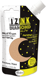 Aladine pittura glitter Izink Diamond Glow 60 ml oro glow in the dark