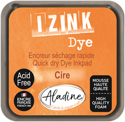 Aladine tampone d'inchiostro Izink Dye arancione 5x5 cm per il fai da te creativo