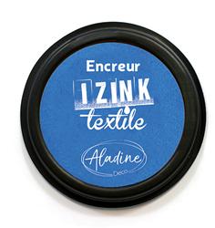 Aladine tampone inchiostro tessile blu - tampone per tessuti