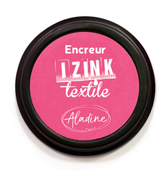 Aladine tampone inchiostro tessile lampone rosa - tampone per tessuti