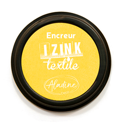 Aladine tampone inchiostro tessile giallo - tampone per tessuti e stoffe