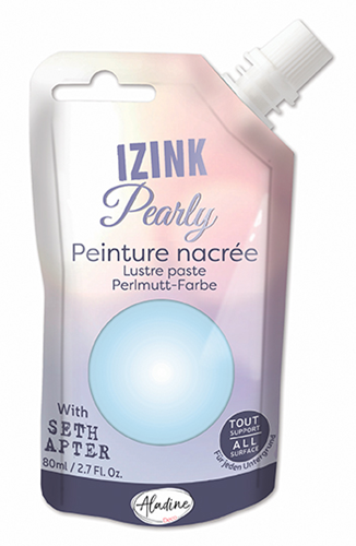 Aladine vernice perlata Izink Pearly 80 ml blu-grigio creativo