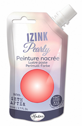 Aladine vernice perlata Izink Pearly 80 ml corallo per hobby creativi