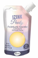 Aladine vernice perlata Izink Pearly 80 ml giallo pastello pittura fai-da-te