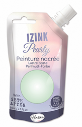 Aladine pittura perlata Izink Pearly 80 ml verde pastello vernice creativa