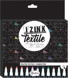 Aladine set pennarelli tessili - 12 colori per tessuti creativi