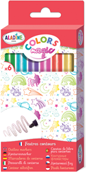 Aladine pennarelli Magic Contour 6 colori per bambini