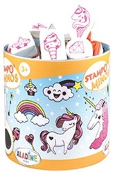 Aladine set timbri unicorno timbri in gommapiuma bambini gioco creativo