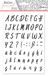 Aladine set timbri bullet journal alfabeto timbri in gomma multicolore
