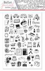 Aladine set timbri bullet journal timbri in gommapiuma A5 creativo quotidiano