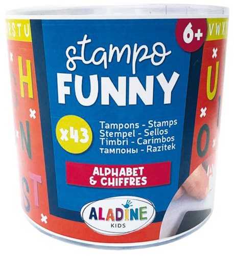 Aladine set timbri alfabeto gommapiuma giocattolo creativo bambini