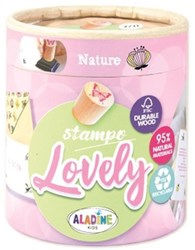 Aladine set timbri natura timbri in legno FSC giocattolo creativo
