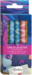 Aladine bastoncini di cera creativi 5 pezzi effetto marmo Spring Wave