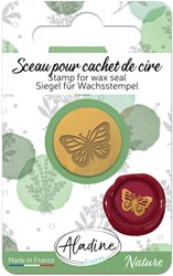 Aladine sigillo ceralacca farfalla - timbro creativo hobby multicolore