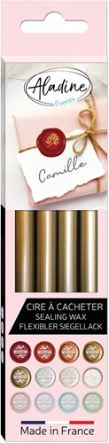 Aladine set ceralacca - 4 pezzi oro antico per progetti creativi